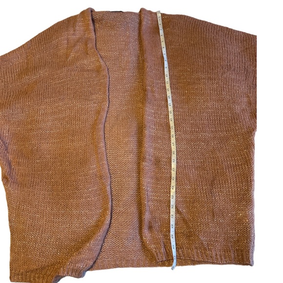 Elsamanda Dusty Rose Oversized Wrap Cardigan Women’s Size Medium - Picture 6 of 9